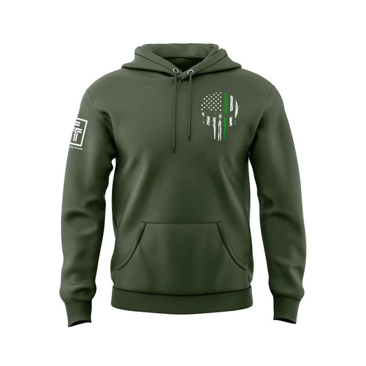 Green Line Skull Sweatshirt