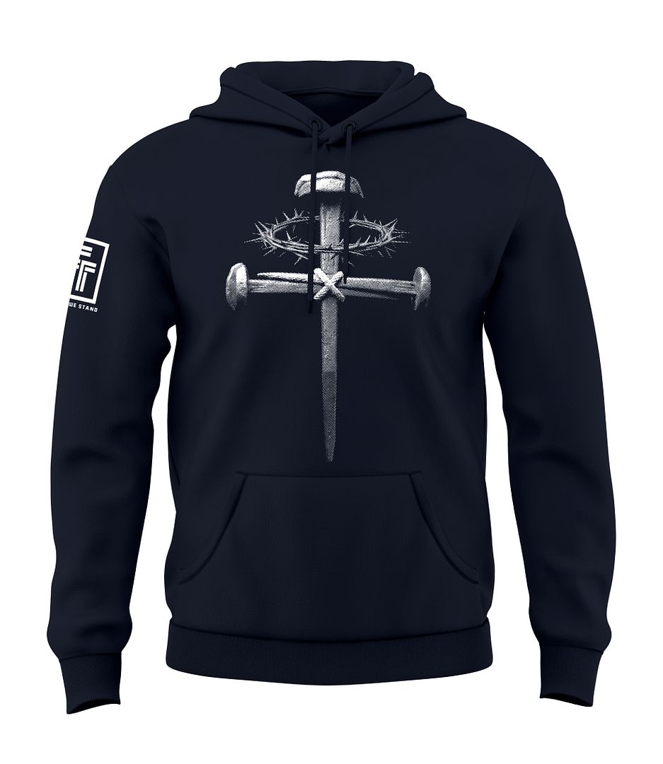 Forged Victory: Nail & Cross Sweatshirt