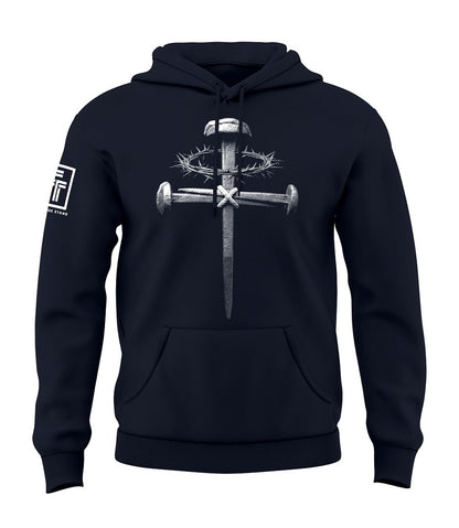 Forged Victory: Nail & Cross Sweatshirt
