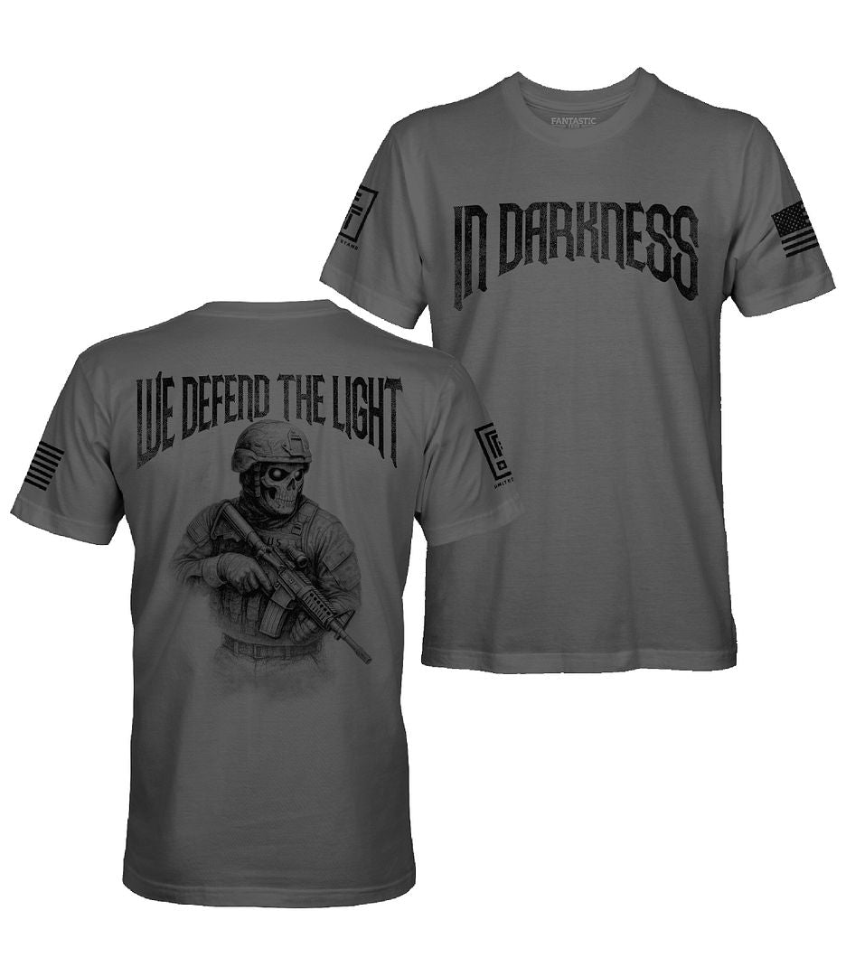 In Darkness We Defend The Light Men's Patriotic T-Shirt