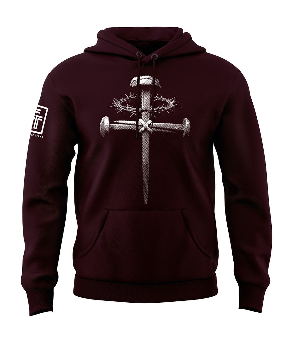 Forged Victory: Nail & Cross Sweatshirt