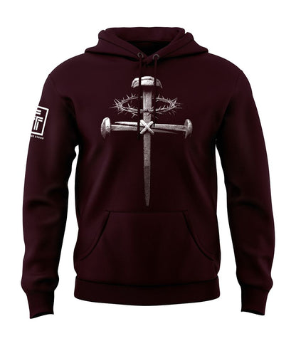 Forged Victory: Nail & Cross Sweatshirt