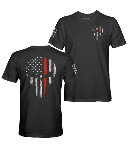 Red Line Skull T-Shirt