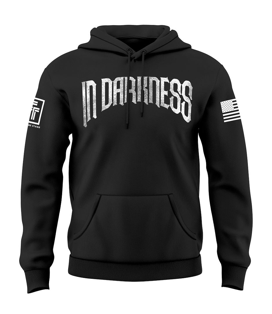 In Darkness We Defend the Light Men's Patriotic Sweatshirt