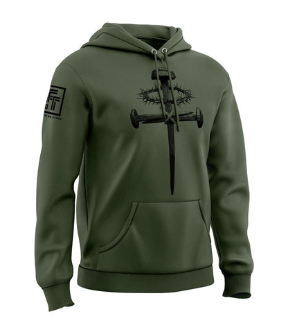 Forged Victory: Nail & Cross Sweatshirt