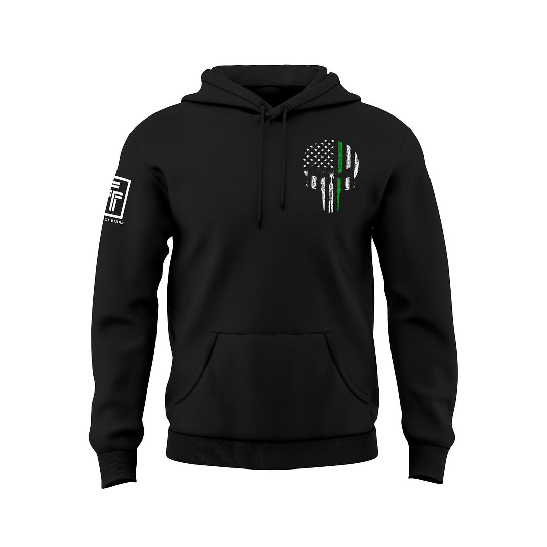 Green Line Skull Sweatshirt