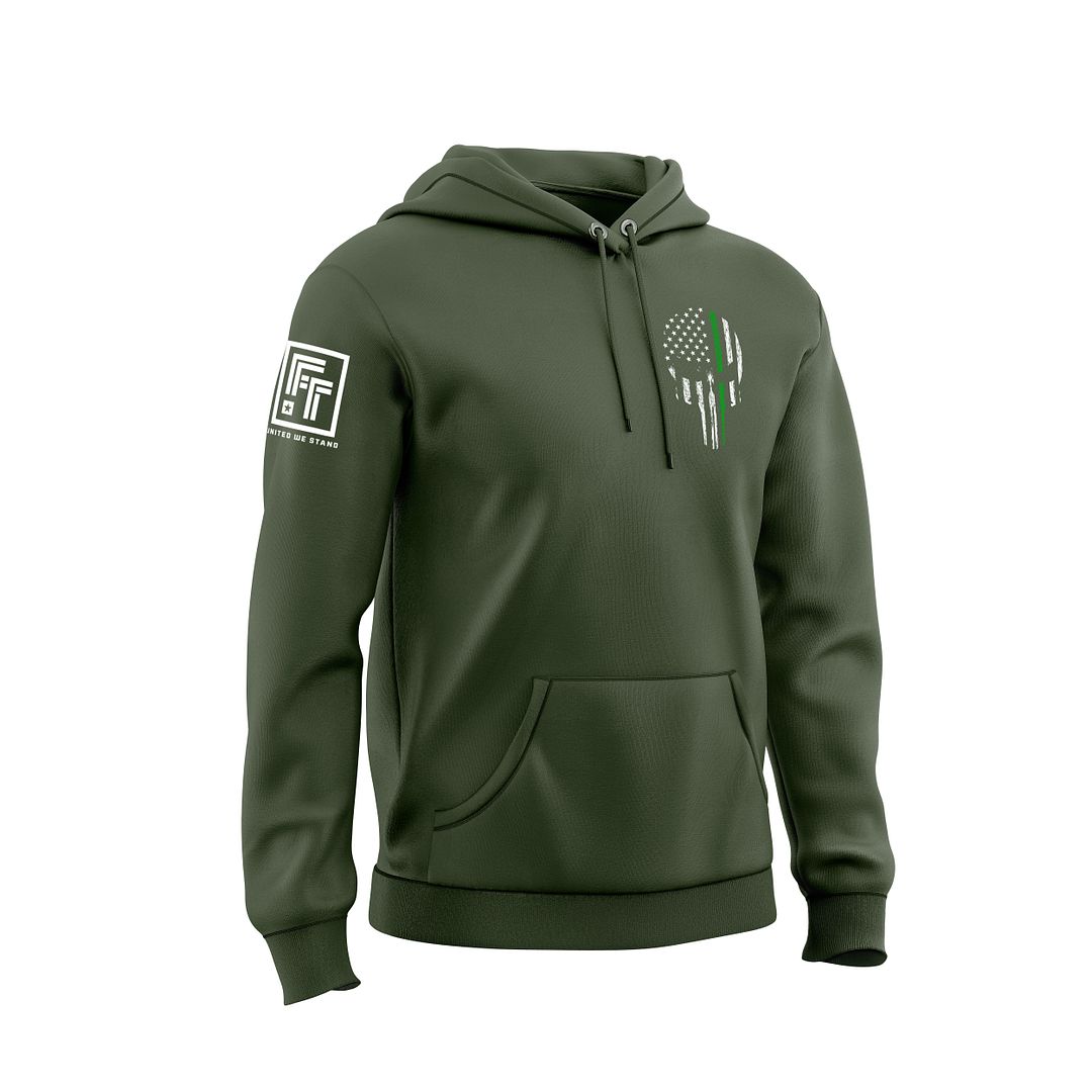 Green Line Skull Sweatshirt