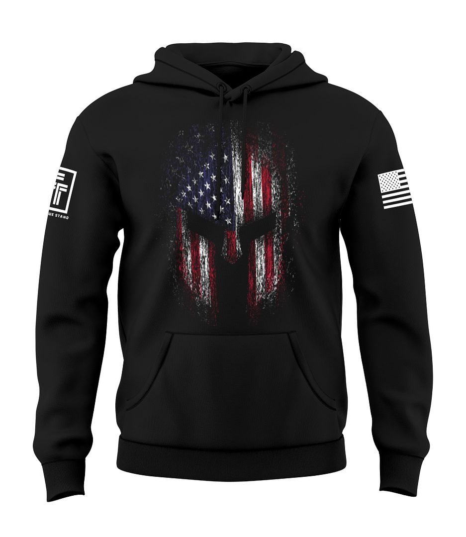 American Flag Spartan Sweatshirt
