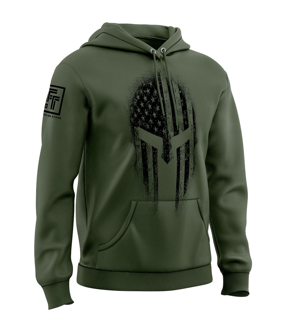 American Flag Spartan Sweatshirt