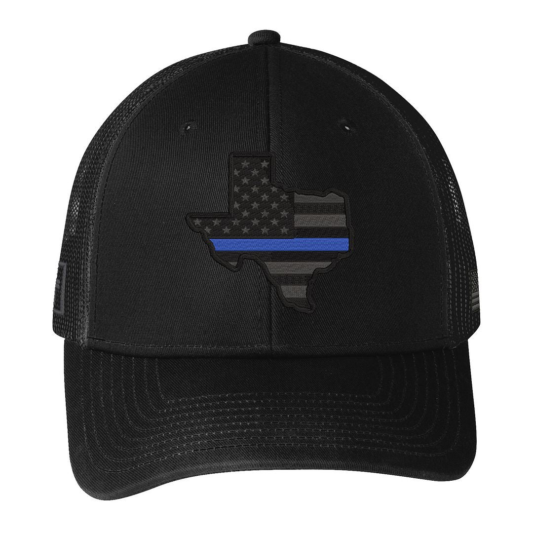 Texas Blue Line Stealth Trucker Hat