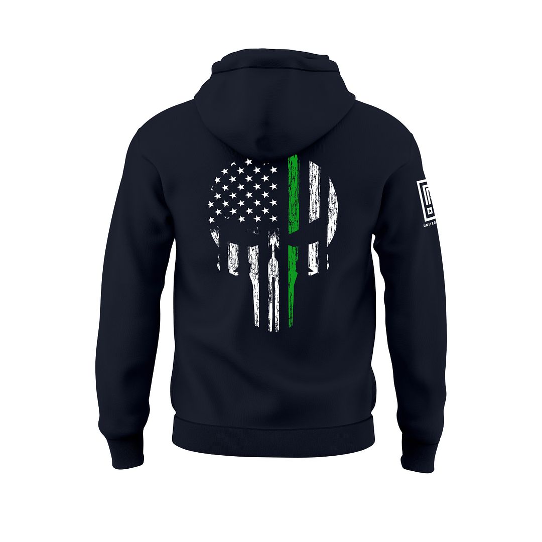 Green Line Skull Sweatshirt