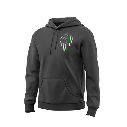 Green Line Skull Sweatshirt