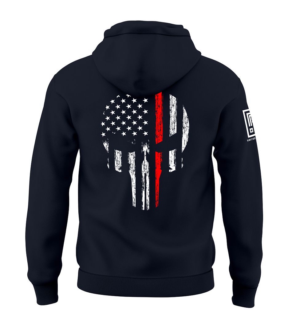 Red Line Skull Sweatshirt