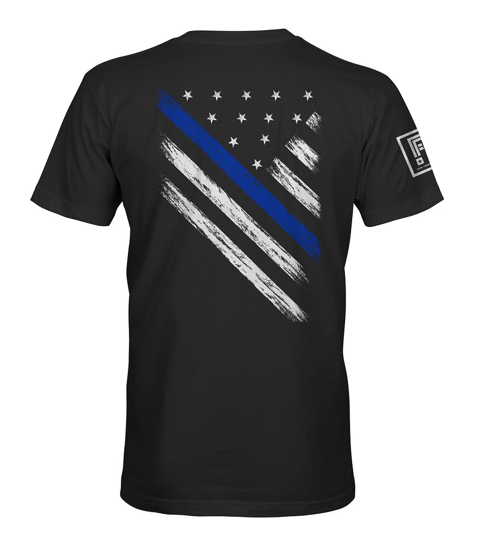 Blue Line Flag T-Shirt