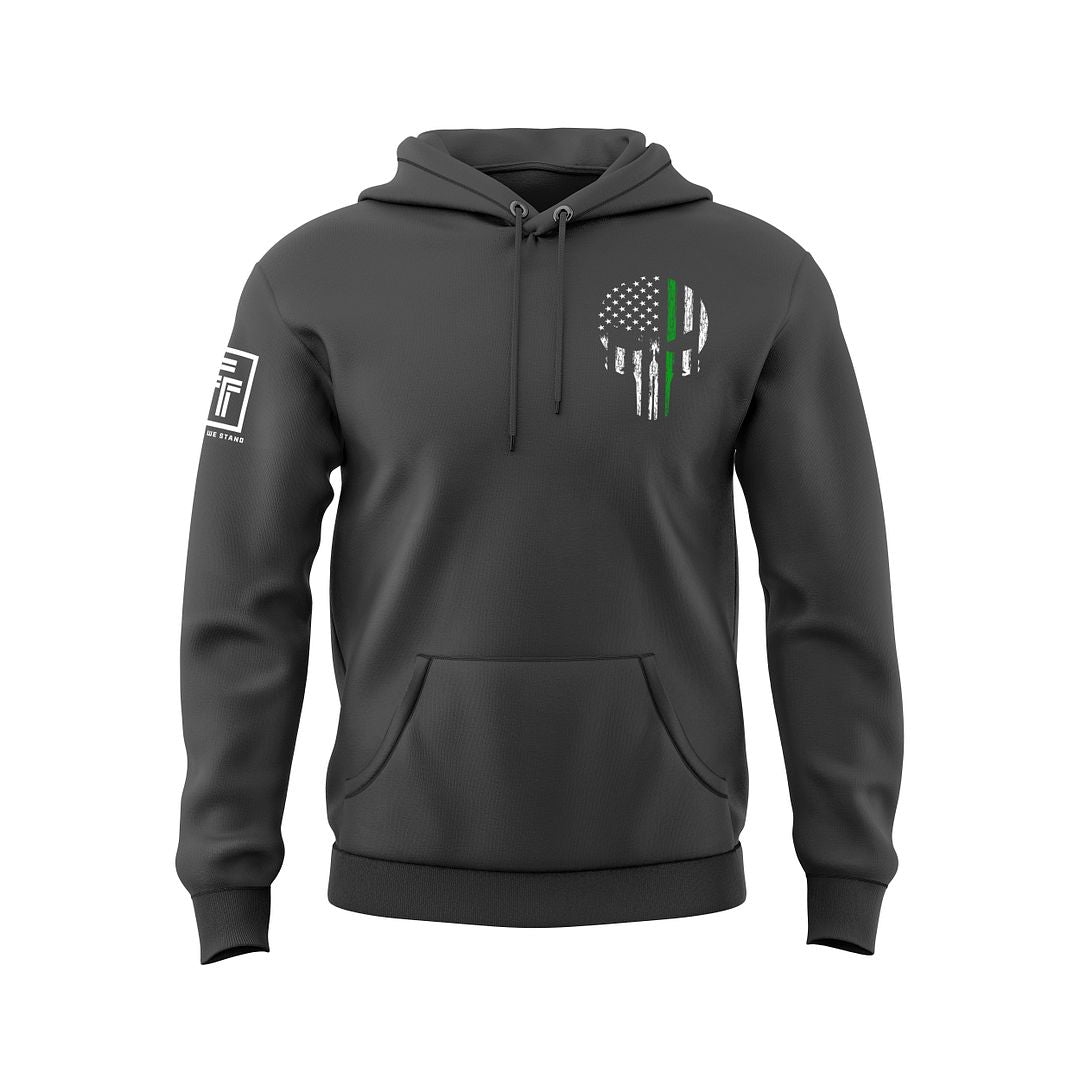 Green Line Skull Sweatshirt
