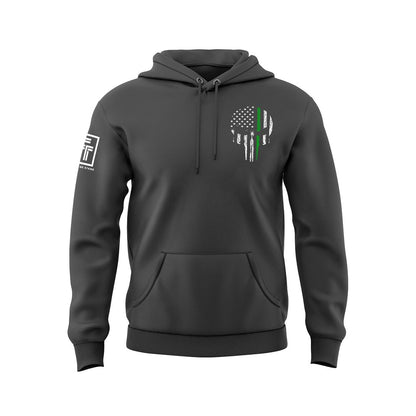 Green Line Skull Sweatshirt