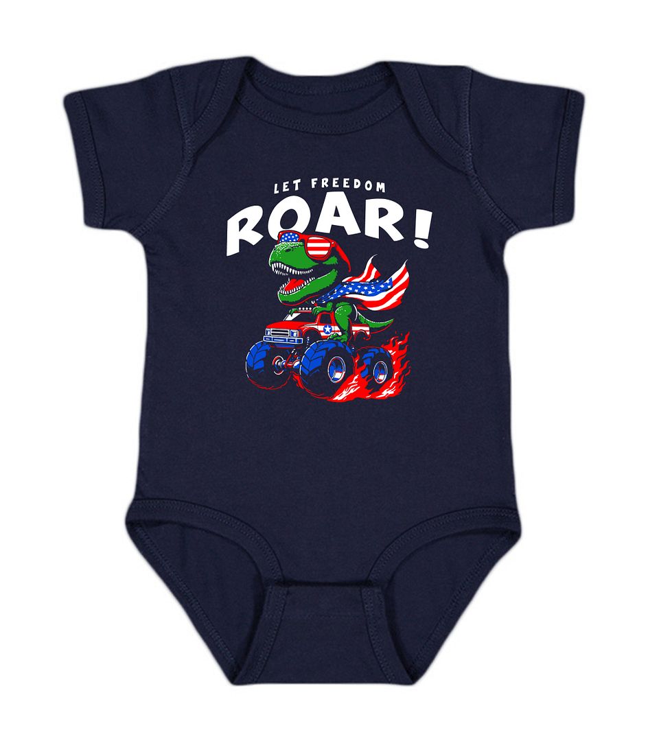 Let Freedom Roar Baby Bodysuit