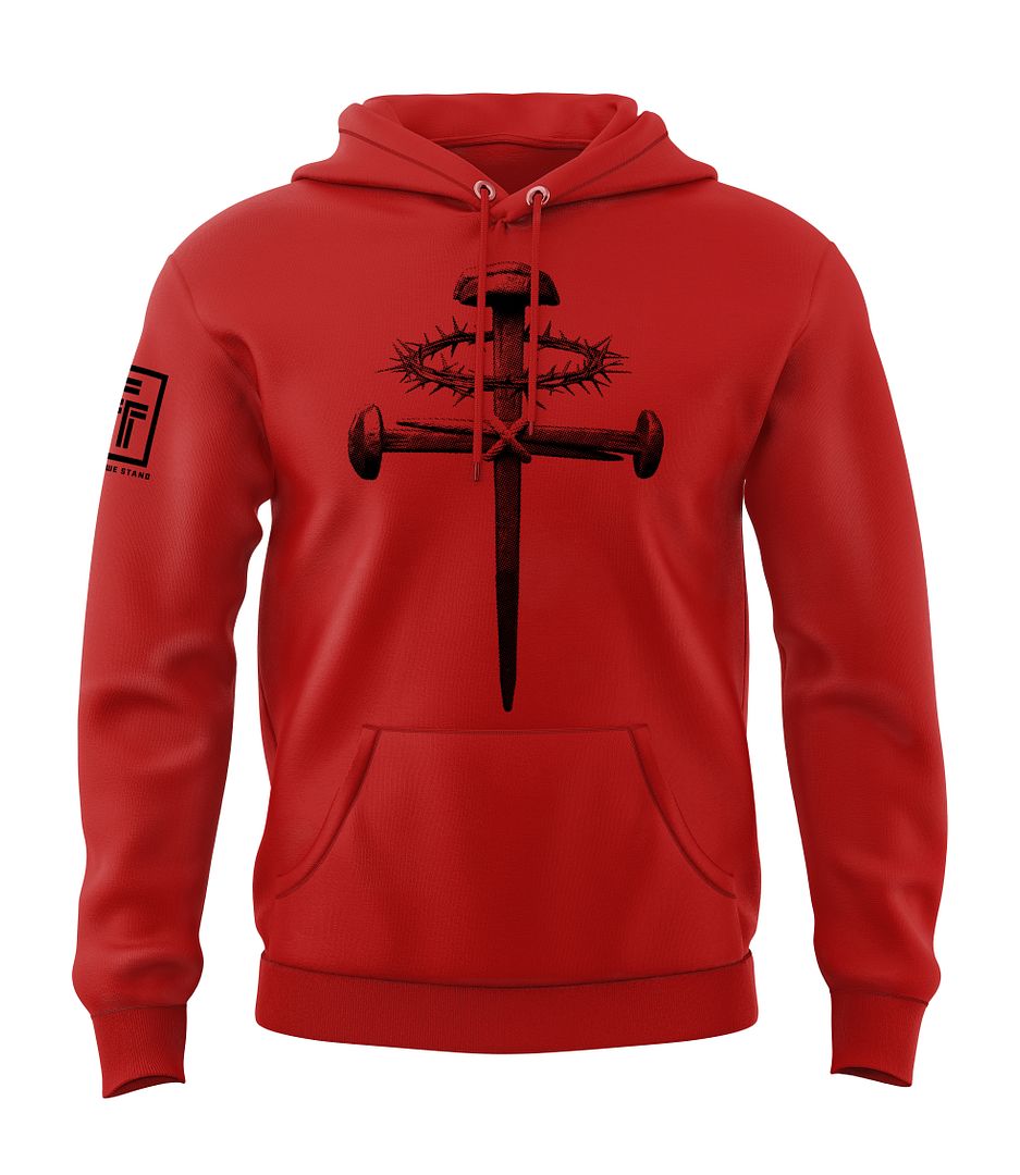 Forged Victory: Nail & Cross Sweatshirt