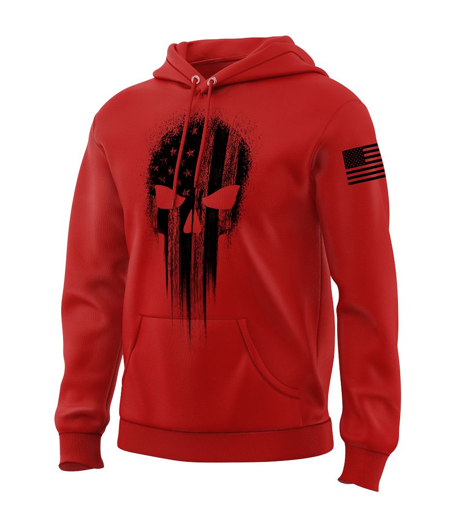 American Flag Skull Sweatshirt