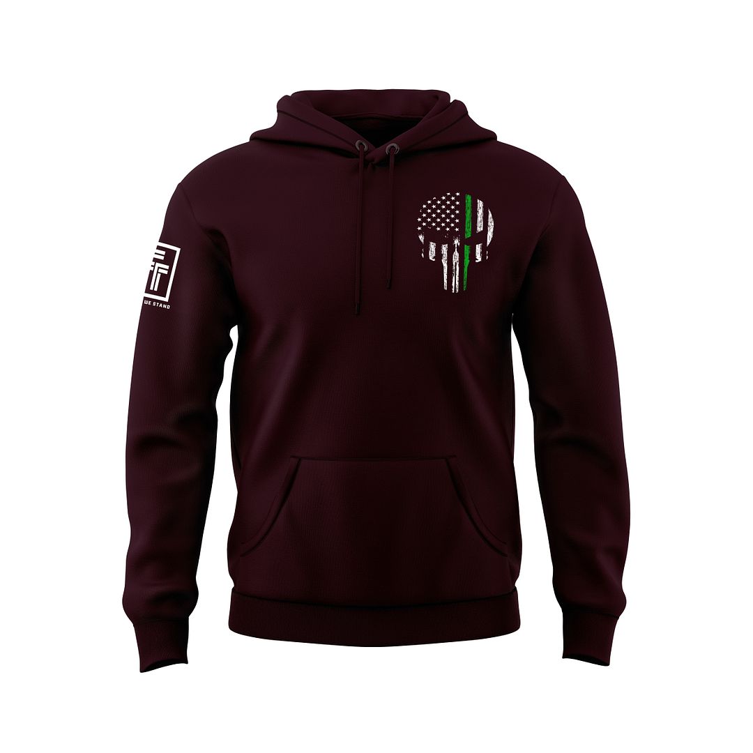 Green Line Skull Sweatshirt