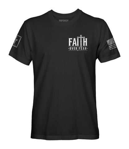 Faith Over Fear Nail Cross T-Shirt