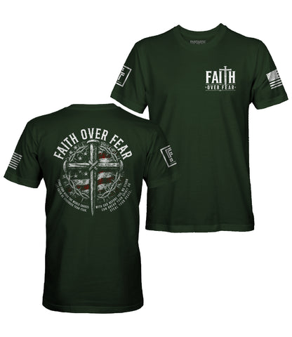 Faith Over Fear Nail Cross T-Shirt