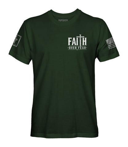 Faith Over Fear Nail Cross T-Shirt