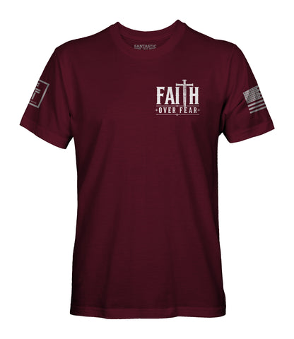 Faith Over Fear Nail Cross T-Shirt