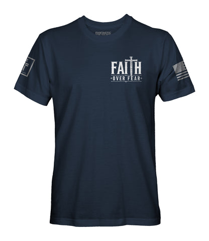 Faith Over Fear Nail Cross T-Shirt