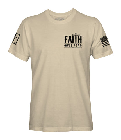 Faith Over Fear Nail Cross T-Shirt