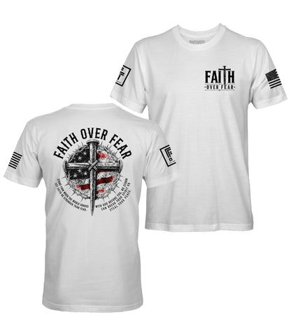 Faith Over Fear Nail Cross T-Shirt