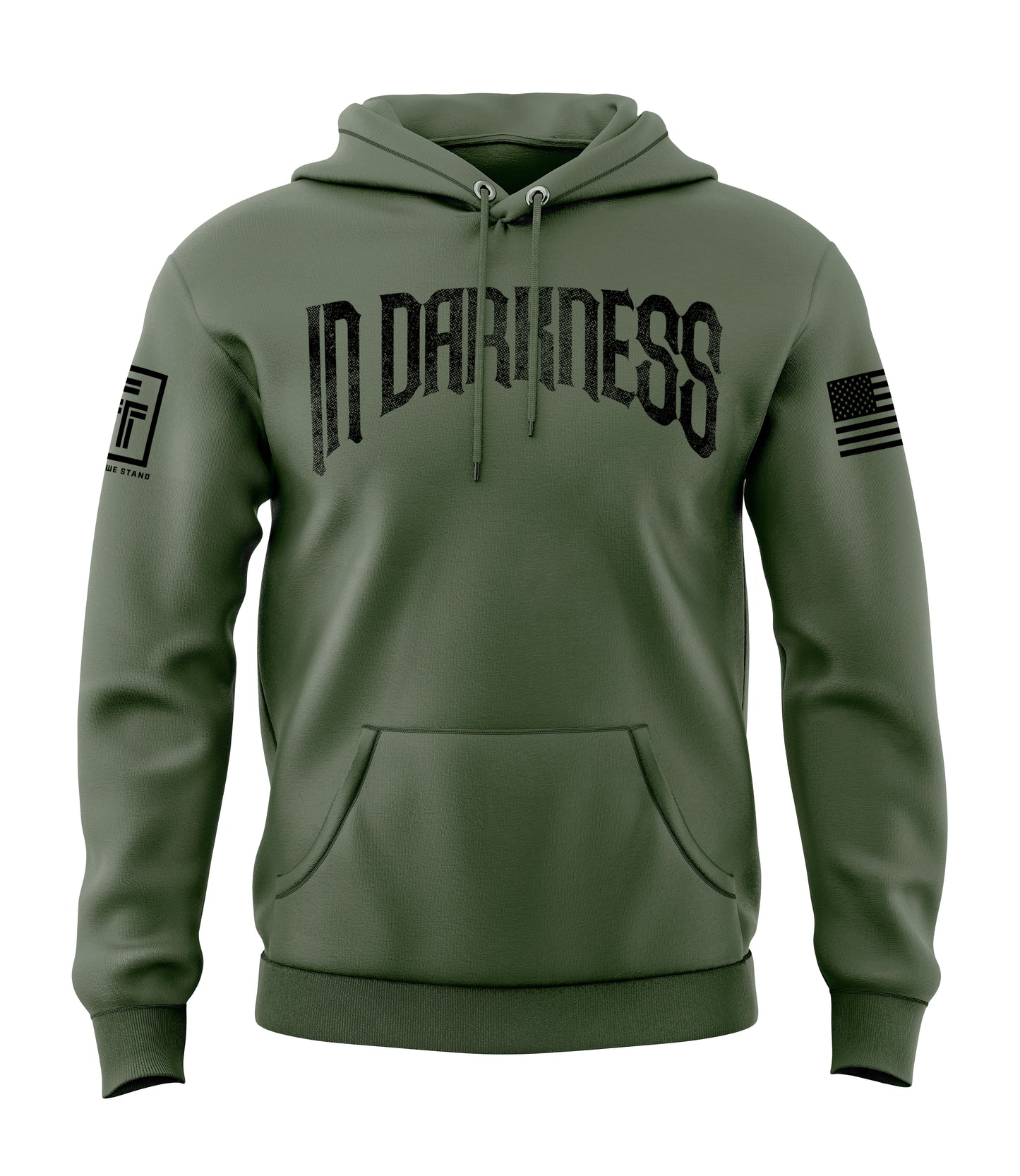 In Darkness We Defend the Light Men's Patriotic Sweatshirt