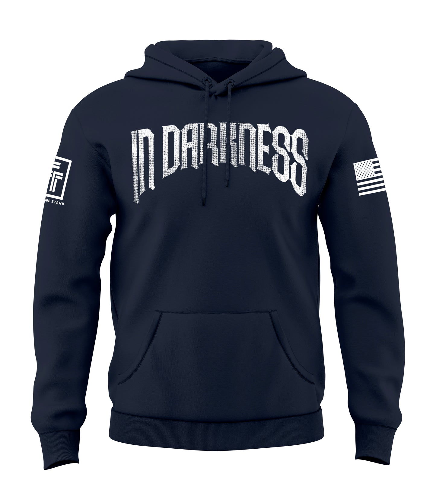 In Darkness We Defend the Light Men's Patriotic Sweatshirt