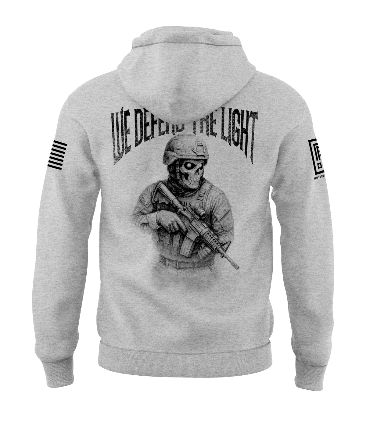 In Darkness We Defend the Light Men's Patriotic Sweatshirt