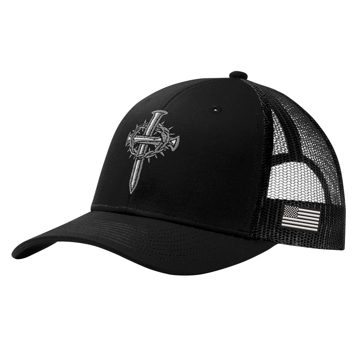 Nail Cross Trucker Hat