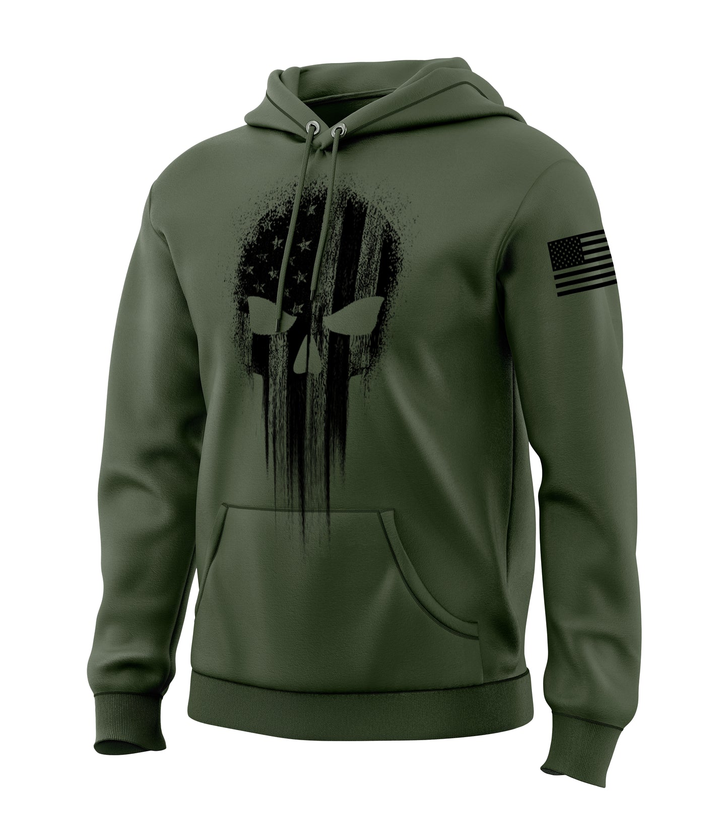 American Flag Skull Sweatshirt