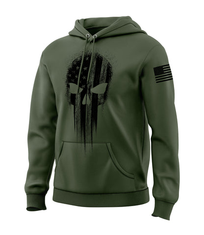 American Flag Skull Sweatshirt