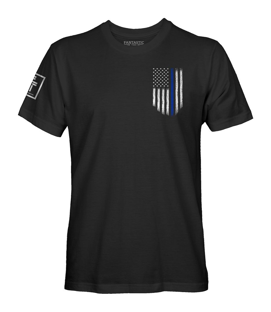 Thin Blue Line Flag T-Shirt
