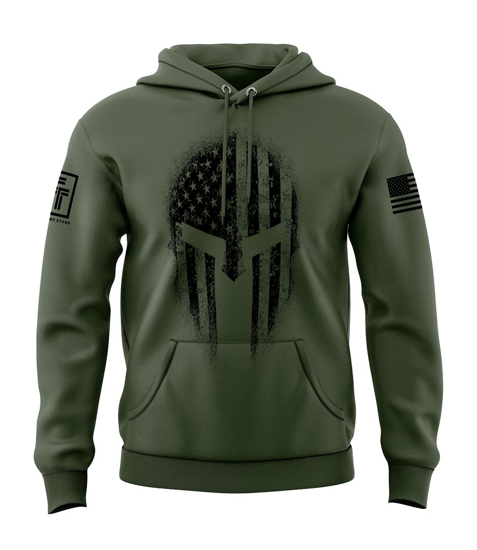 American Flag Spartan Sweatshirt