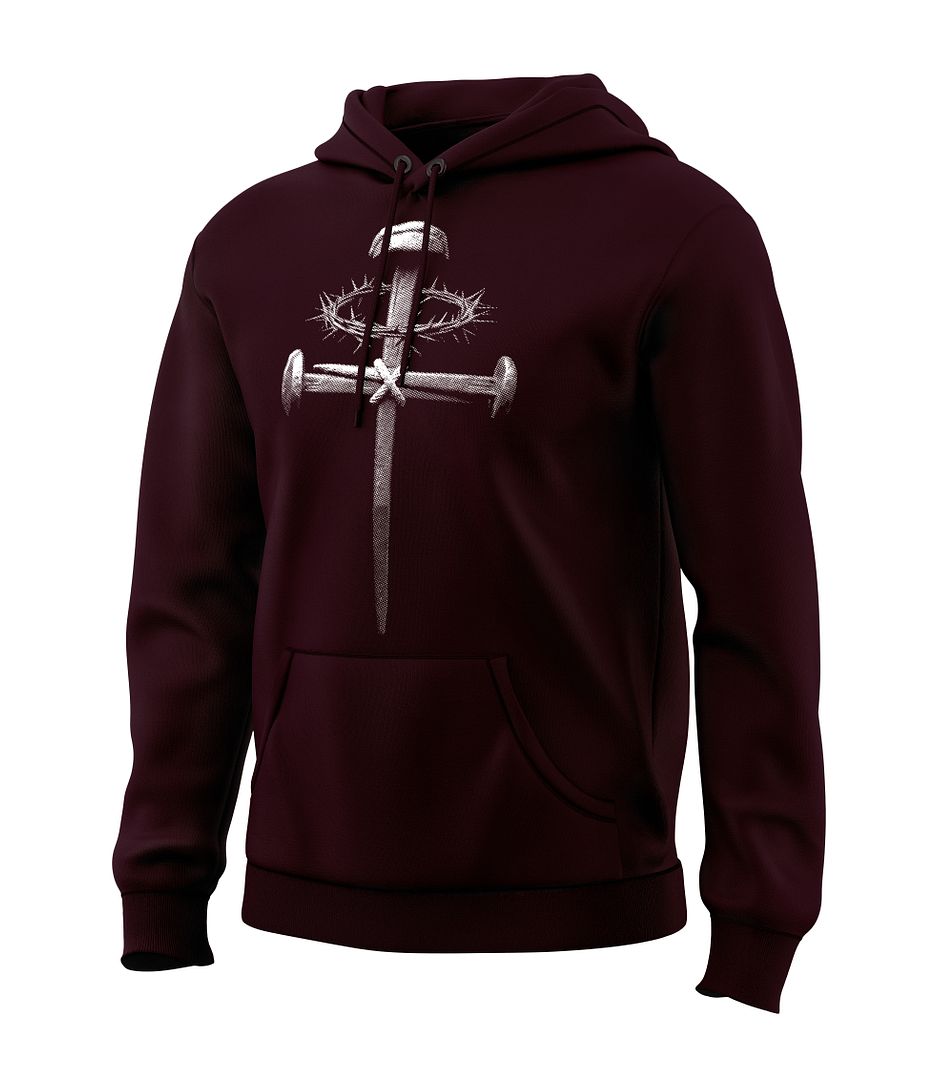 Forged Victory: Nail & Cross Sweatshirt