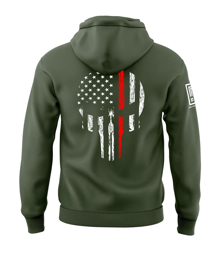 Red Line Skull Sweatshirt