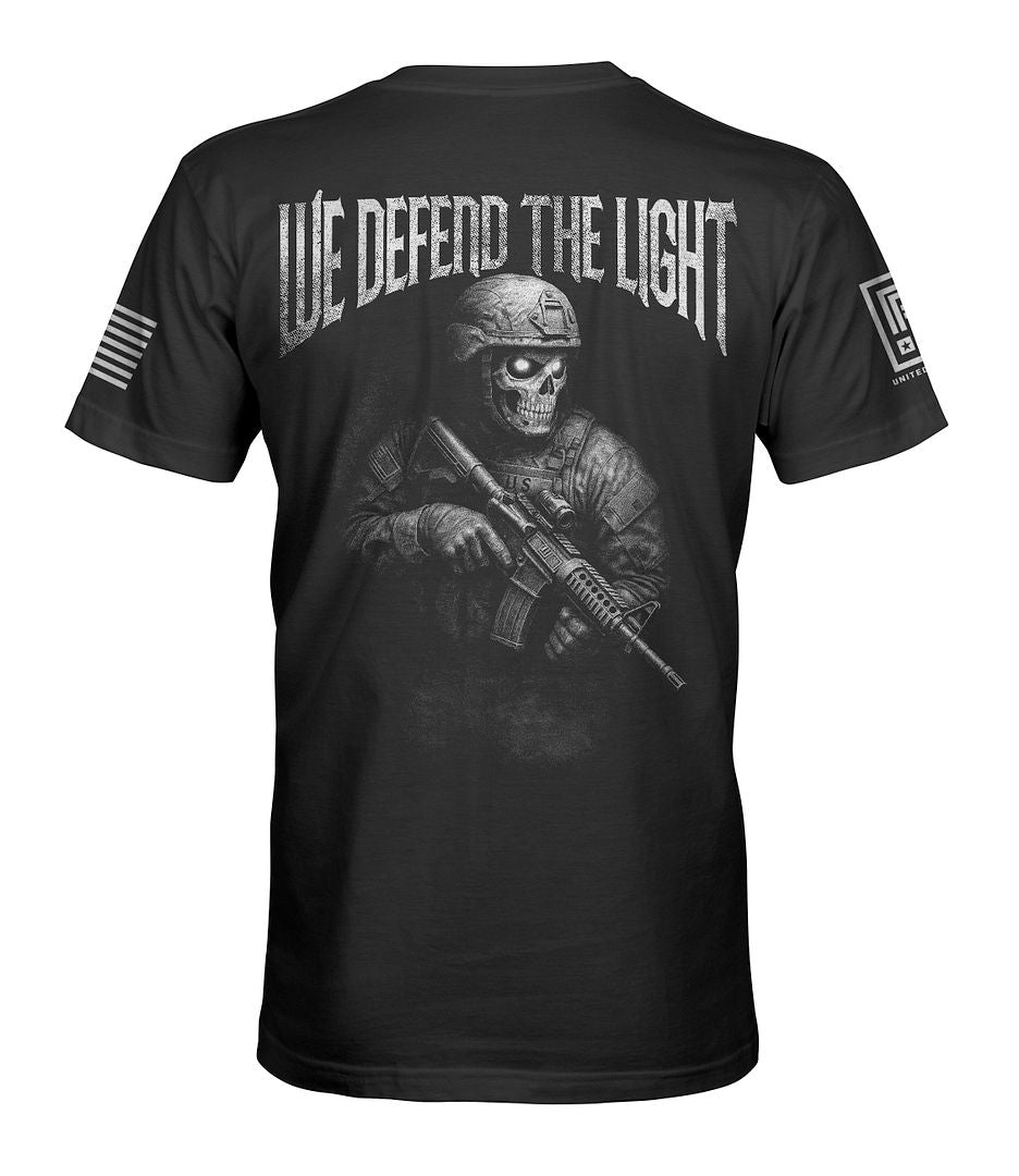 In Darkness We Defend The Light Men's Patriotic T-Shirt