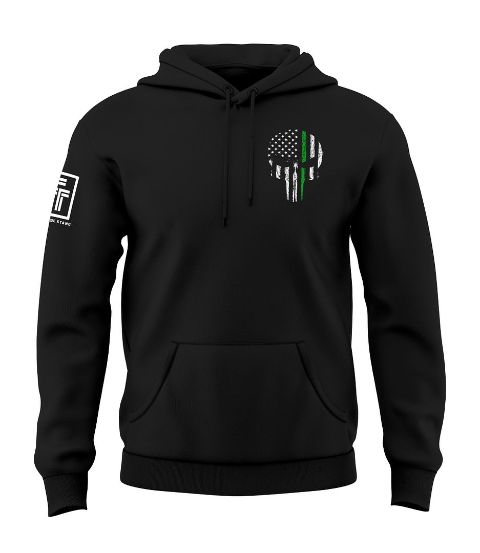 Green Line Skull Sweatshirt
