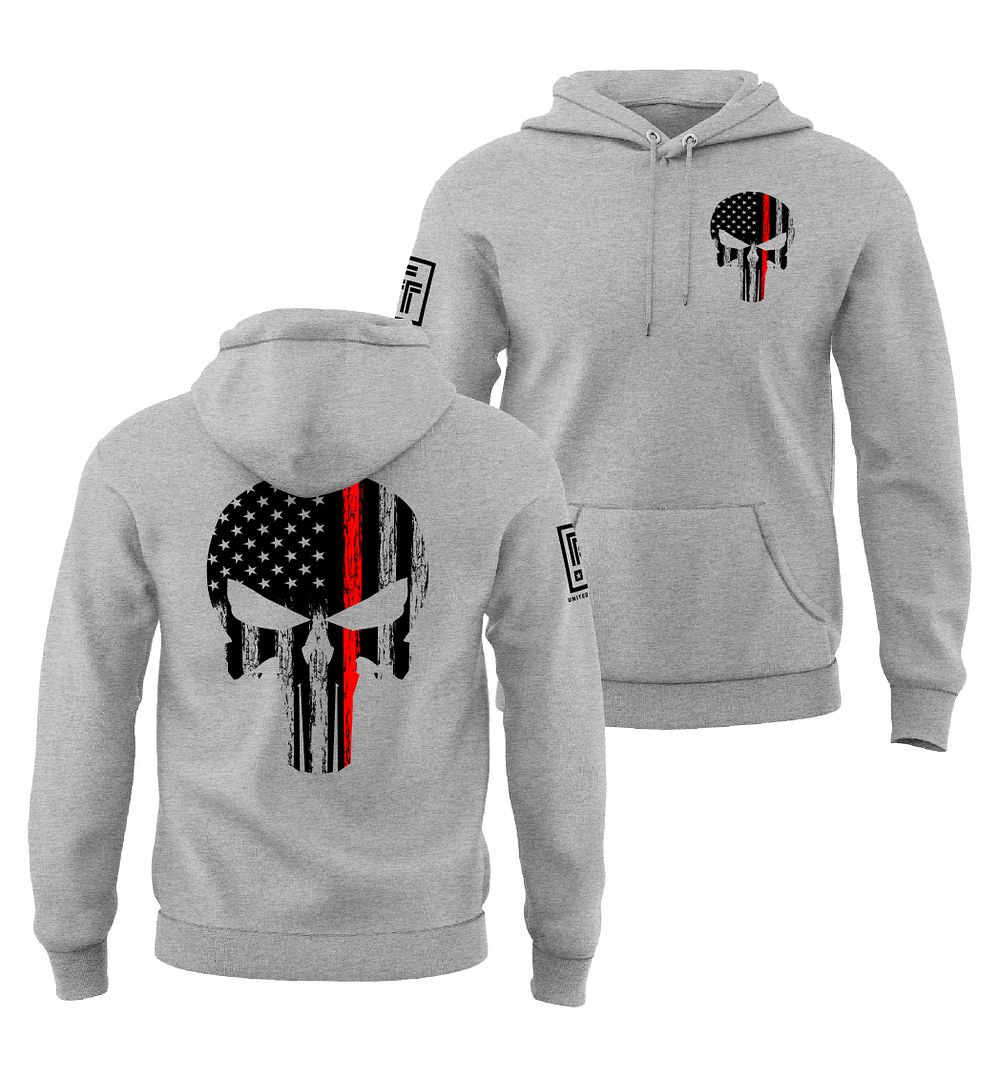 Red Line Skull Sweatshirt