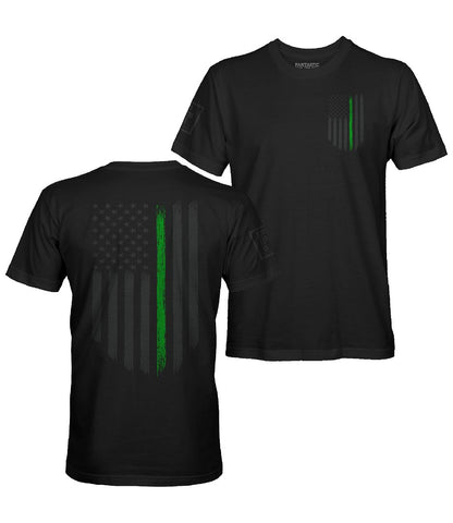 Thin Green Line Flag Stealth T-Shirt