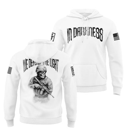In Darkness We Defend the Light Men's Patriotic Sweatshirt