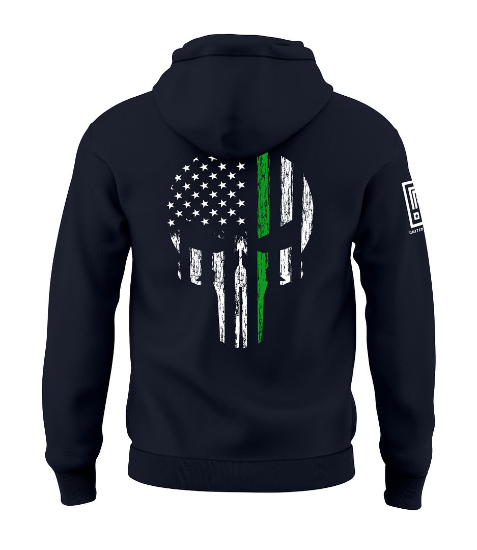 Green Line Skull Sweatshirt