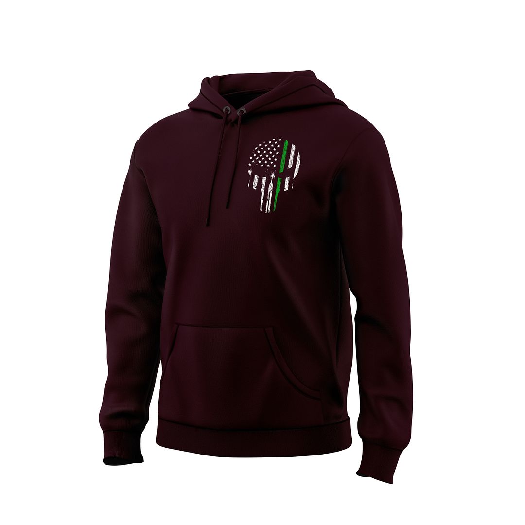 Green Line Skull Sweatshirt