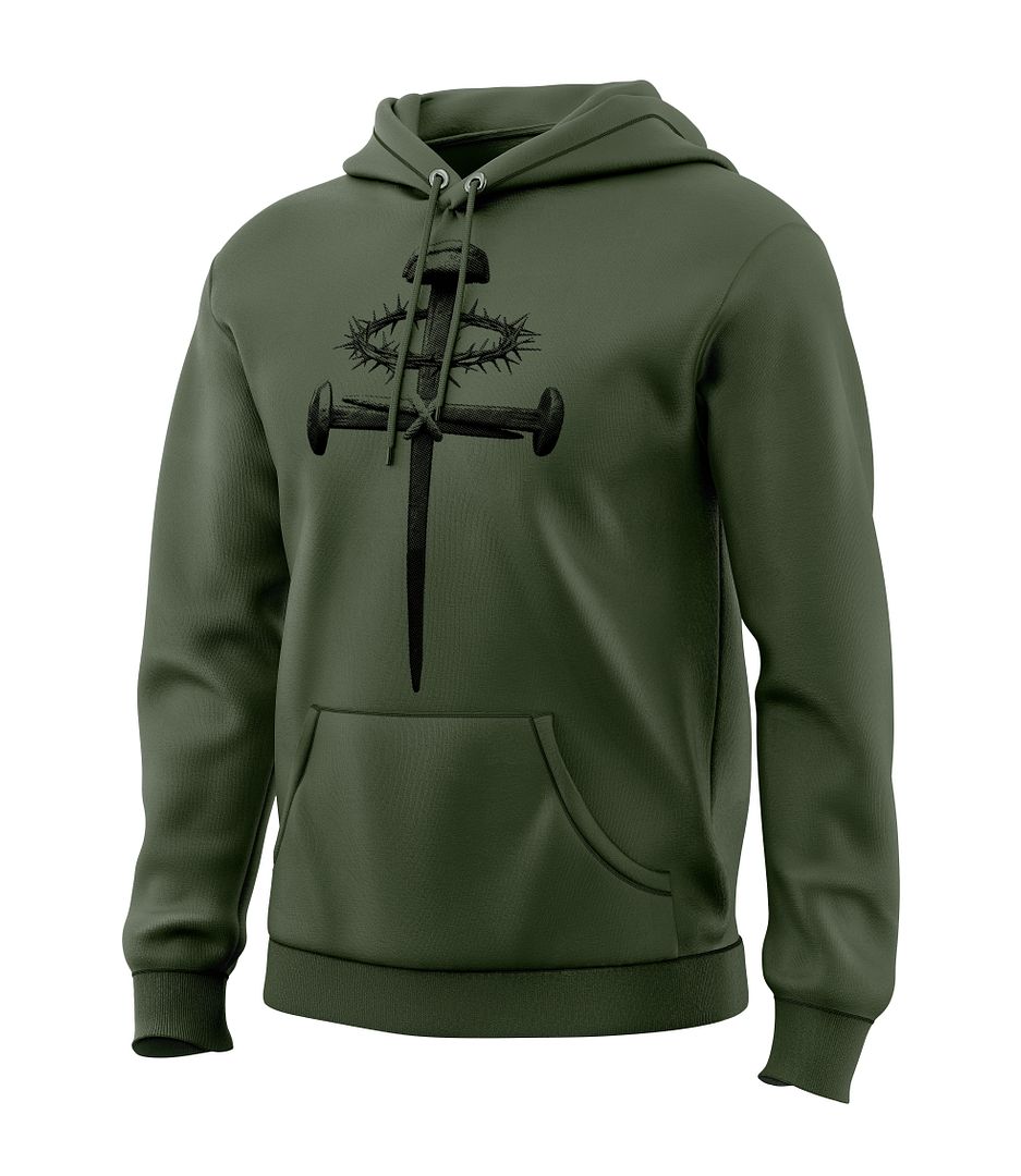 Forged Victory: Nail & Cross Sweatshirt