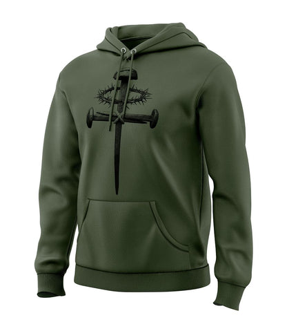Forged Victory: Nail & Cross Sweatshirt
